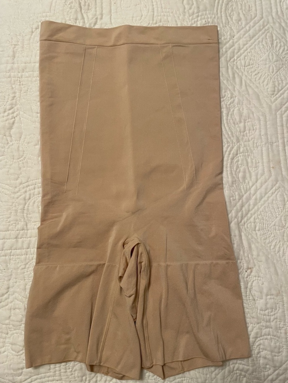 Spanx High-Waist Shaping Shorts in Nude